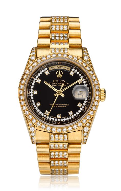 rolex day date gold with diamonds price|diamond gold Rolex watch price.